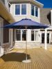 Picture of Galtech 9 Foot Round Teak Market Umbrella