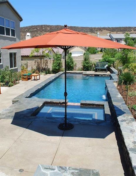 Picture of Galtech 779 8 X 11 Oval Aluminum Market Umbrella