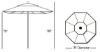 Picture of GALTECH 722 COMMERCIAL ALUMINUM UMBRELLA
