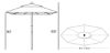 Picture of Galtech 8 x 11 Market Umbrella 279