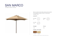 fiberlite fiberglass umbrellas san marco