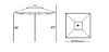 Picture of GALTECH 792SR ALUMINUM COMMERCIAL UMBRELLA