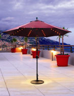 Picture of Galtech 936 9ft Round Umbrella w/ LED lights Model 936